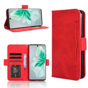 For vivo S18 5G / S18 Pro 5G Skin Feel Calf Texture Card Slots Leather Phone Case(Red)