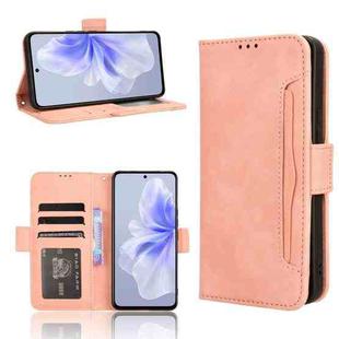 For vivo S18e 5G Skin Feel Calf Texture Card Slots Leather Phone Case(Pink)