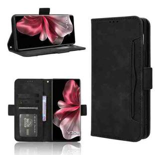 For vivo V30e 5G Skin Feel Calf Texture Card Slots Leather Phone Case(Black)