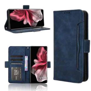 For vivo V30e 5G Skin Feel Calf Texture Card Slots Leather Phone Case(Blue)