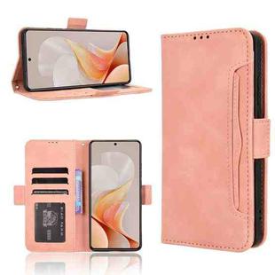 For vivo S19 5G Skin Feel Calf Texture Card Slots Leather Phone Case(Pink)