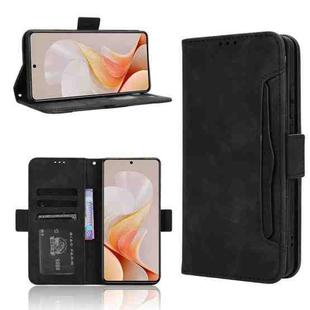 For vivo S19 5G Skin Feel Calf Texture Card Slots Leather Phone Case(Black)