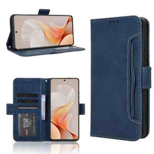 For vivo S19 5G Skin Feel Calf Texture Card Slots Leather Phone Case(Blue)