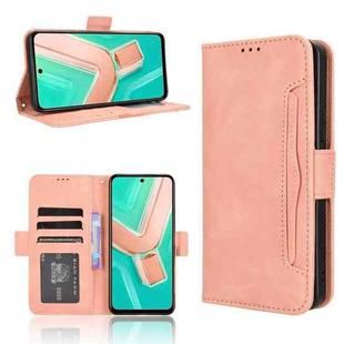 For vivo Y28 4G Skin Feel Calf Texture Card Slots Leather Phone Case(Pink)