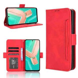 For vivo Y28 4G Skin Feel Calf Texture Card Slots Leather Phone Case(Red)