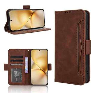 For vivo X200 Pro mini 5G Skin Feel Calf Texture Card Slots Leather Phone Case(Brown)