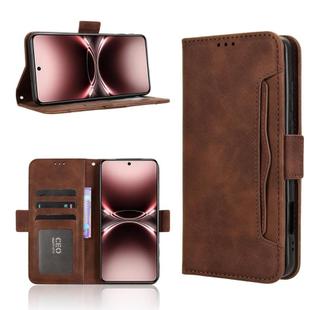 For vivo X200 Ultra 5G Skin Feel Calf Texture Card Slots Leather Phone Case(Brown)