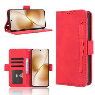 For vivo X200s 5G Skin Feel Calf Texture Card Slots Leather Phone Case(Red)