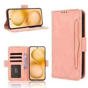 For vivo X200 FE / S30 Pro mini Skin Feel Calf Texture Card Slots Leather Phone Case(Pink)