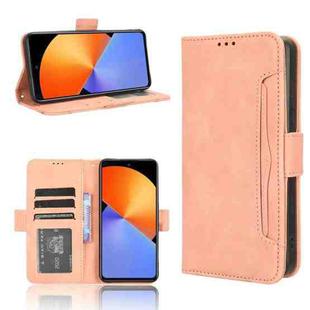 For Infinix Note 30i Skin Feel Calf Texture Card Slots Leather Phone Case(Pink)