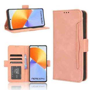 For Infinix Note 30 Pro Skin Feel Calf Texture Card Slots Leather Phone Case(Pink)