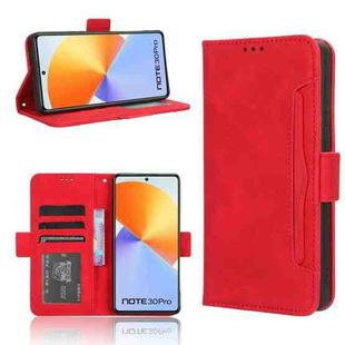 For Infinix Note 30 Pro Skin Feel Calf Texture Card Slots Leather Phone Case(Red)