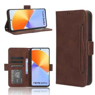 For Infinix Note 30 Pro Skin Feel Calf Texture Card Slots Leather Phone Case(Brown)