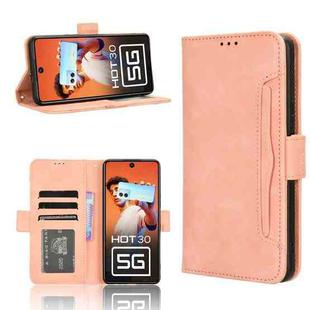 For Infinix Hot 30 5G X6832 Skin Feel Calf Texture Card Slots Leather Phone Case(Pink)