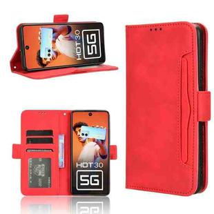 For Infinix Hot 30 5G X6832 Skin Feel Calf Texture Card Slots Leather Phone Case(Red)