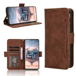 For Infinix GT 10 Pro Skin Feel Calf Texture Card Slots Leather Phone Case(Brown)