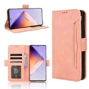 For Infinix Note 40 4G Skin Feel Calf Texture Card Slots Leather Phone Case(Pink)