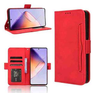 For Infinix Note 40 4G Skin Feel Calf Texture Card Slots Leather Phone Case(Red)