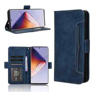 For Infinix Note 40 Pro 5G Skin Feel Calf Texture Card Slots Leather Phone Case(Blue)