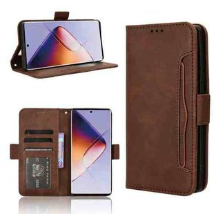 For Infinix Note 40 Pro 5G Skin Feel Calf Texture Card Slots Leather Phone Case(Brown)