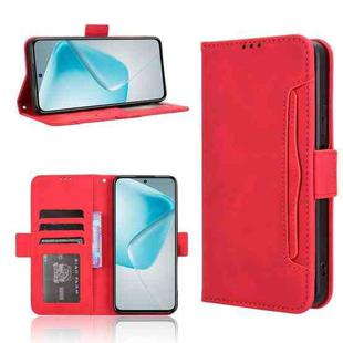 For Infinix Hot 50 Pro 4G Skin Feel Calf Texture Card Slots Leather Phone Case(Red)