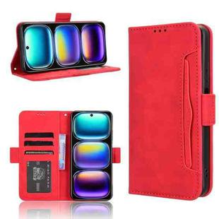 For Infinix Hot 50i 4G / Smart 9 4G Skin Feel Calf Texture Card Slots Leather Phone Case(Red)