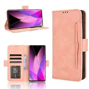 For Infinix Zero 40 5G Skin Feel Calf Texture Card Slots Leather Phone Case(Pink)