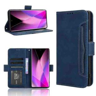 For Infinix Zero 40 5G Skin Feel Calf Texture Card Slots Leather Phone Case(Blue)