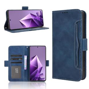 For Infinix Note 50 Pro+ Skin Feel Calf Texture Card Slots Leather Phone Case(Blue)