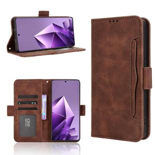 For Infinix Note 50 Pro+ Skin Feel Calf Texture Card Slots Leather Phone Case(Brown)