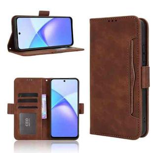 For Infinix Smart 10 / Tecno Pop 10 4G Skin Feel Calf Texture Card Slots Leather Phone Case(Brown)