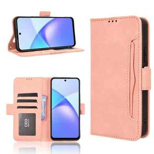 For Infinix Smart 10 Plus 4G Skin Feel Calf Texture Card Slots Leather Phone Case(Pink)