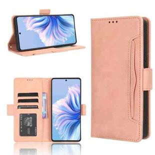 For Tecno Camon 20 Premier 5G Skin Feel Calf Texture Card Slots Leather Phone Case(Pink)