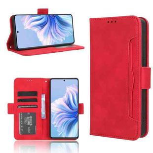 For Tecno Camon 20 Premier 5G Skin Feel Calf Texture Card Slots Leather Phone Case(Red)