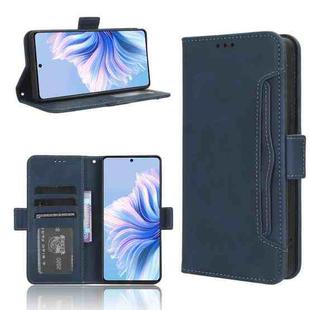 For Tecno Camon 20 Premier 5G Skin Feel Calf Texture Card Slots Leather Phone Case(Blue)