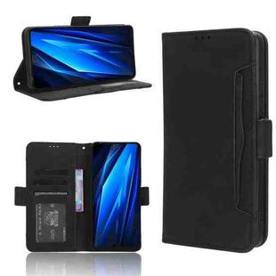 For Tenco Pova 5 4G Skin Feel Calf Texture Card Slots Leather Phone Case(Black)