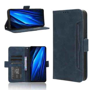 For Tenco Pova 5 4G Skin Feel Calf Texture Card Slots Leather Phone Case(Blue)