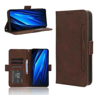 For Tenco Pova 5 4G Skin Feel Calf Texture Card Slots Leather Phone Case(Brown)