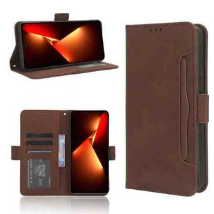 For Tecno Pova Neo 3 Skin Feel Calf Texture Card Slots Leather Phone Case(Brown)