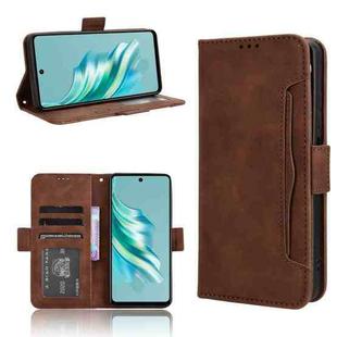 For Tecno Spark 20 4G KJ5 Skin Feel Calf Texture Card Slots Leather Phone Case(Brown)