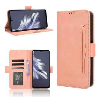 For Tecno Spark 20 Pro 4G KJ6 Skin Feel Calf Texture Card Slots Leather Phone Case(Pink)