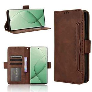 For Tecno Spark 20 Pro+ 4G KJ7 Skin Feel Calf Texture Card Slots Leather Phone Case(Brown)