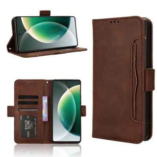 For Tecno Camon 30 5G / 4G Skin Feel Calf Texture Card Slots Leather Phone Case(Brown)