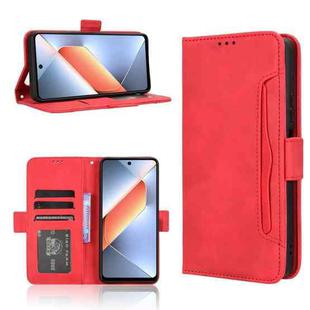 For Tecno Pova 6 Neo 4G Skin Feel Calf Texture Card Slots Leather Phone Case(Red)