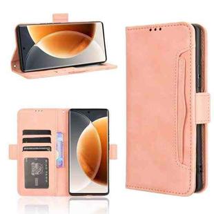 For Tecno Camon 30S 4G / 30S Pro 4G Skin Feel Calf Texture Card Slots Leather Phone Case(Pink)