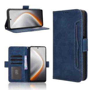For Tecno Pova 7 4G Skin Feel Calf Texture Card Slots Leather Phone Case(Blue)