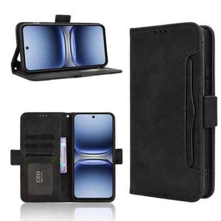 For Tecno Spark 40 4G Skin Feel Calf Texture Card Slots Leather Phone Case(Black)