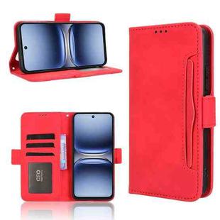 For Tecno Spark 40 4G Skin Feel Calf Texture Card Slots Leather Phone Case(Red)