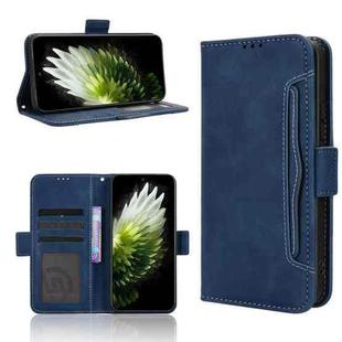 For Tecno Spark 40 Pro 4G Skin Feel Calf Texture Card Slots Leather Phone Case(Blue)