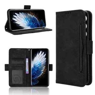 For Tecno Spark 40 Pro+ 4G Skin Feel Calf Texture Card Slots Leather Phone Case(Black)